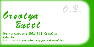 orsolya buttl business card